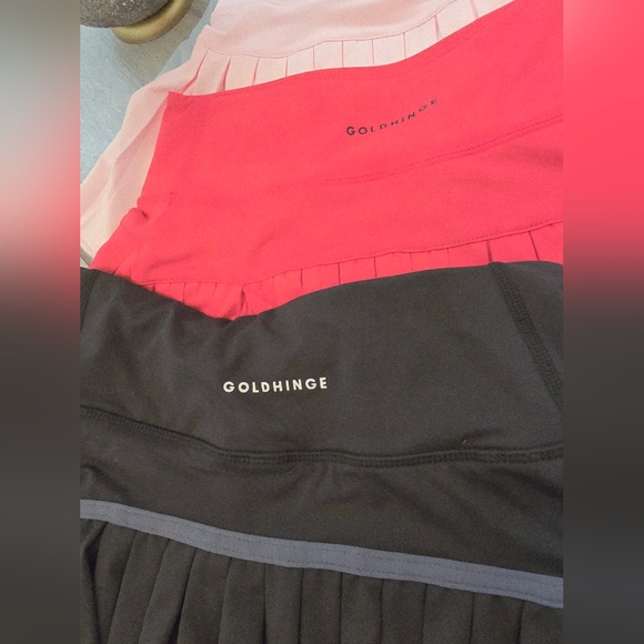 SET OF 5 GOLD HINGLE AND BOUTIQUE TENNIS SKIRTS SET OF 5 - Picture 4 of 9